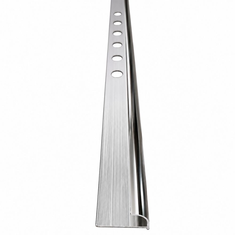 Baguette d'angle arrondi aluminium 18mm L 2,90m