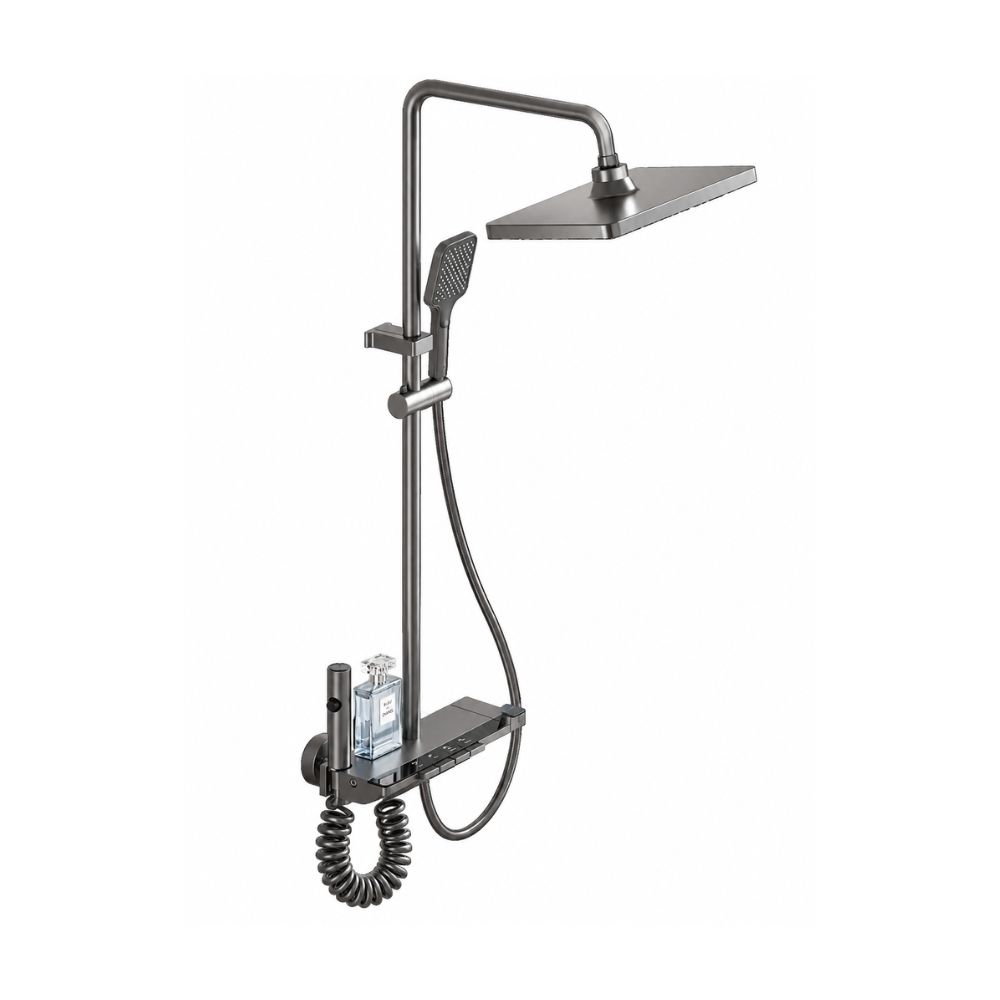 [358000148] Colonne douche Frencia gris canon SW-4182 4 jets 30cm