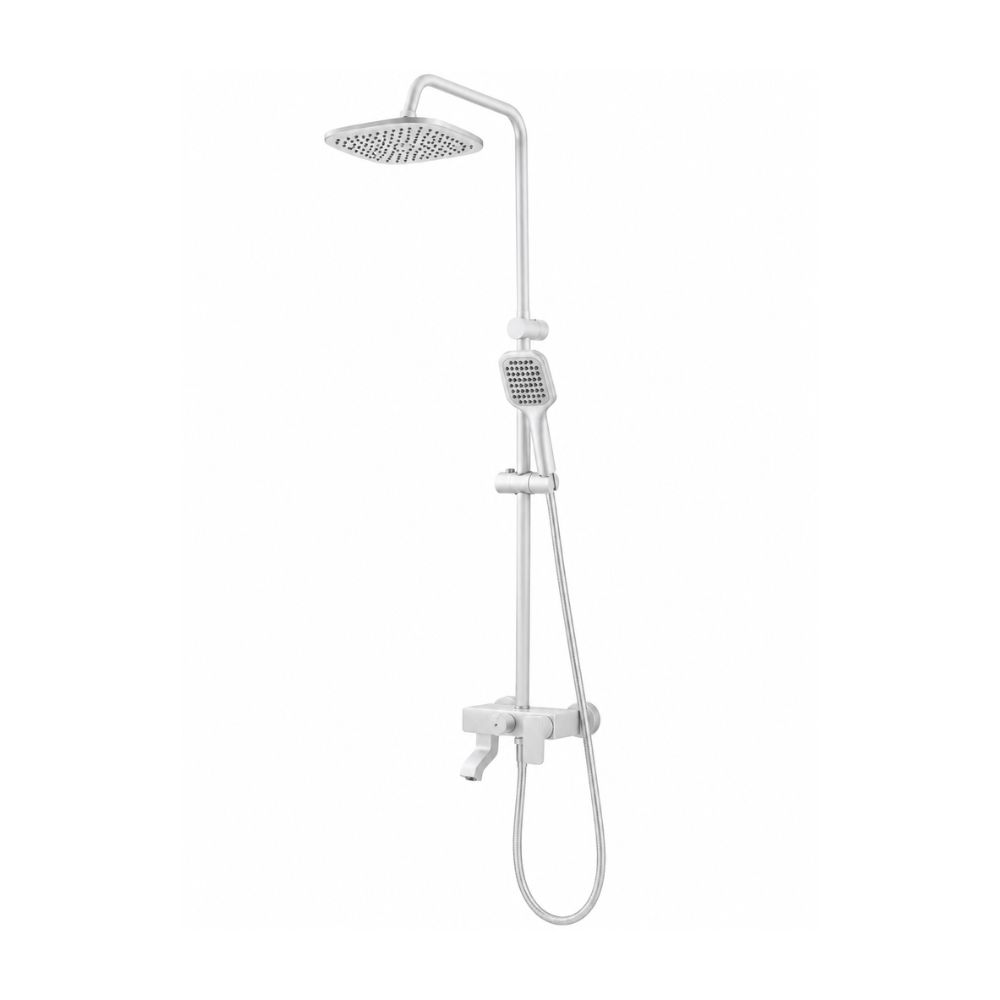 Colonne douche Frencia SW-70018S blanc brosse 4 jets