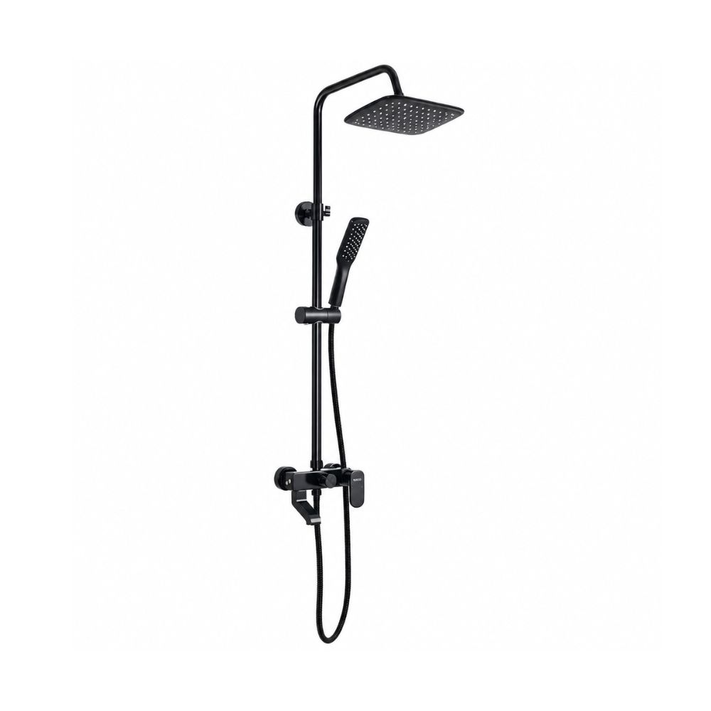 Colonne douche Frencia SW-803 noir avec bec baignoire